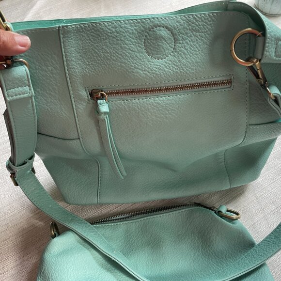 Susan Joy Kayleigh Side Pocket Bucket Crossbody w/ Removable Bag Insert - NWT - Picture 7 of 9